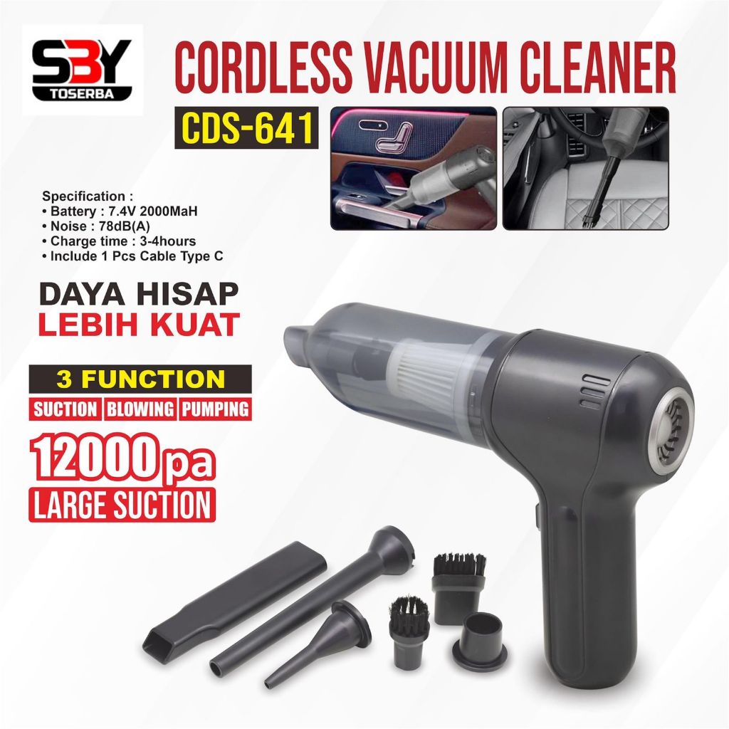 CORDLESS VACUM CLEANER GUN CDS-641
