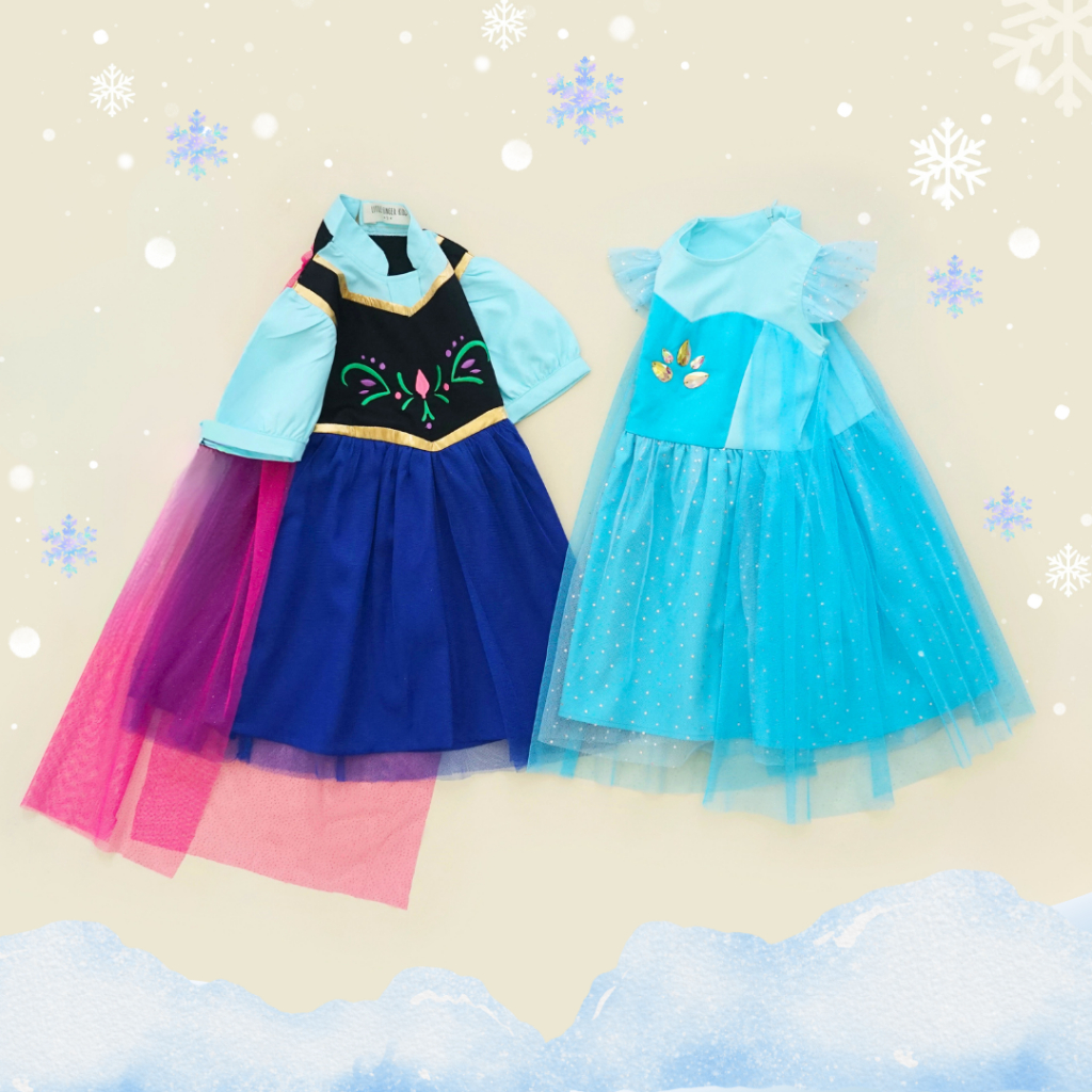 FROZEN ELSA ANNA DRESS / DRESS FROZEN ELSA ANNA / DRESS ANAK / KIDS DRESS FROZEN / ELSA DRESS / ANNA