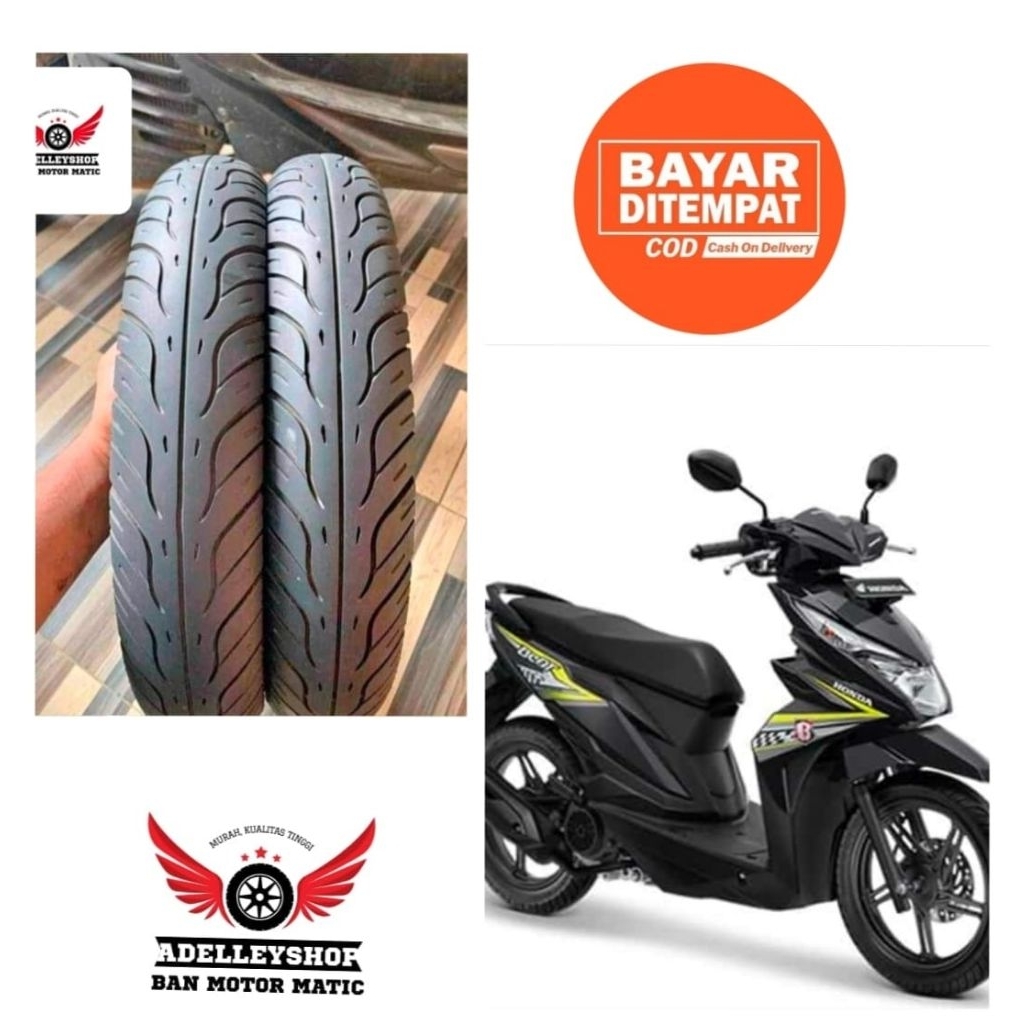 Termurah ban tubles standard Honda beat fi 2016 ring 14 ukuran 80/90 90/90 untuk jenis motor matic t