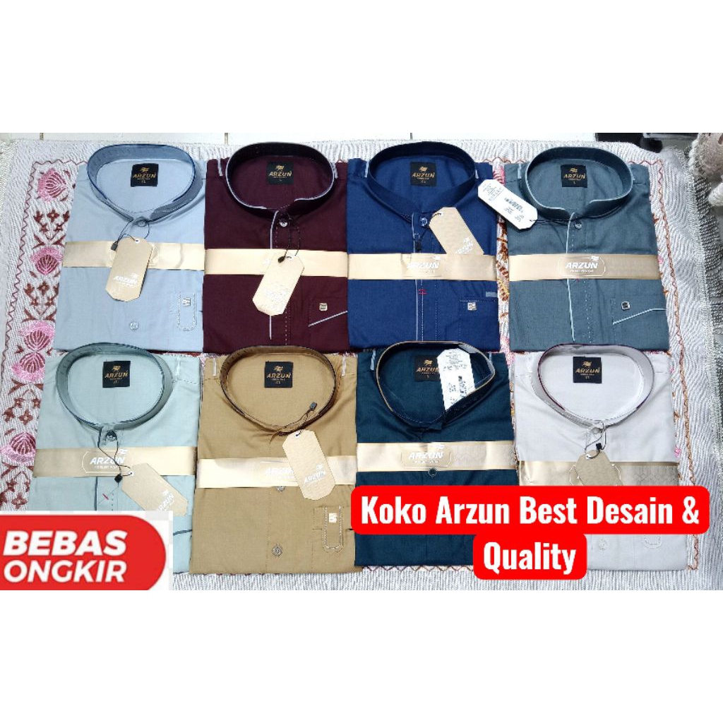 Koko lengan pendek Merk Arzun