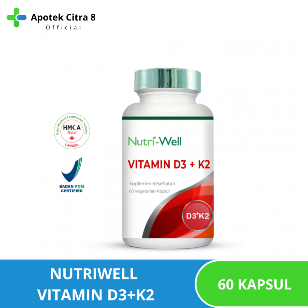 Nutriwell Vitamin D3 + K2 - 60 Capsules