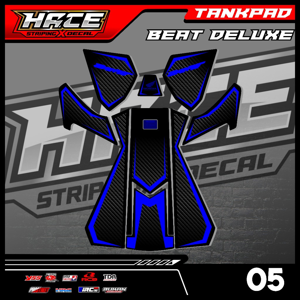 05 STICKER TANKPAD DASBOR BEAT DELUXE - STIKER TANKPAD DASBOR BEAT DELUXE