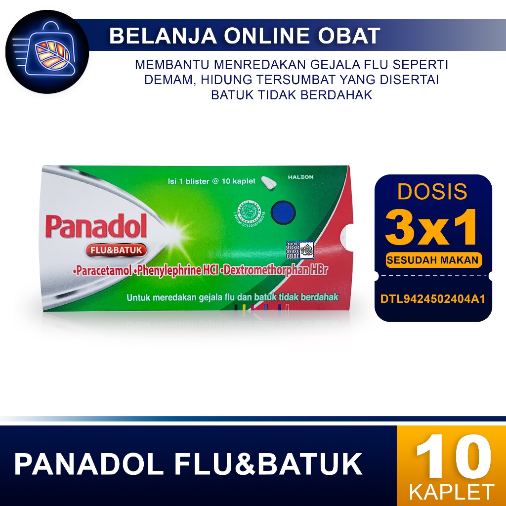 PANADOL FLU DAN BATUK 10 KAPLET