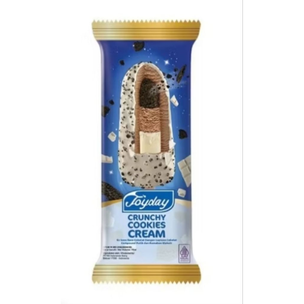 Es Krim Joyday Crunchy Cookies Cream Ice Cream Halal Enak Murah