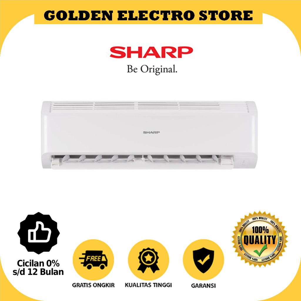 AC SHARP STANDAR 1 PK AH-9BEY GARUDA SERIES 1PK GARANSI RESMI SHARP 1PK - 9BEY || 9BEY