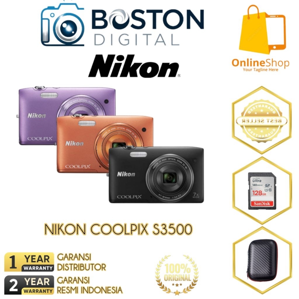 KAMERA NIKON COOLPIX S3500 / NIKON COOLPIX S3500 / NIKON S3500