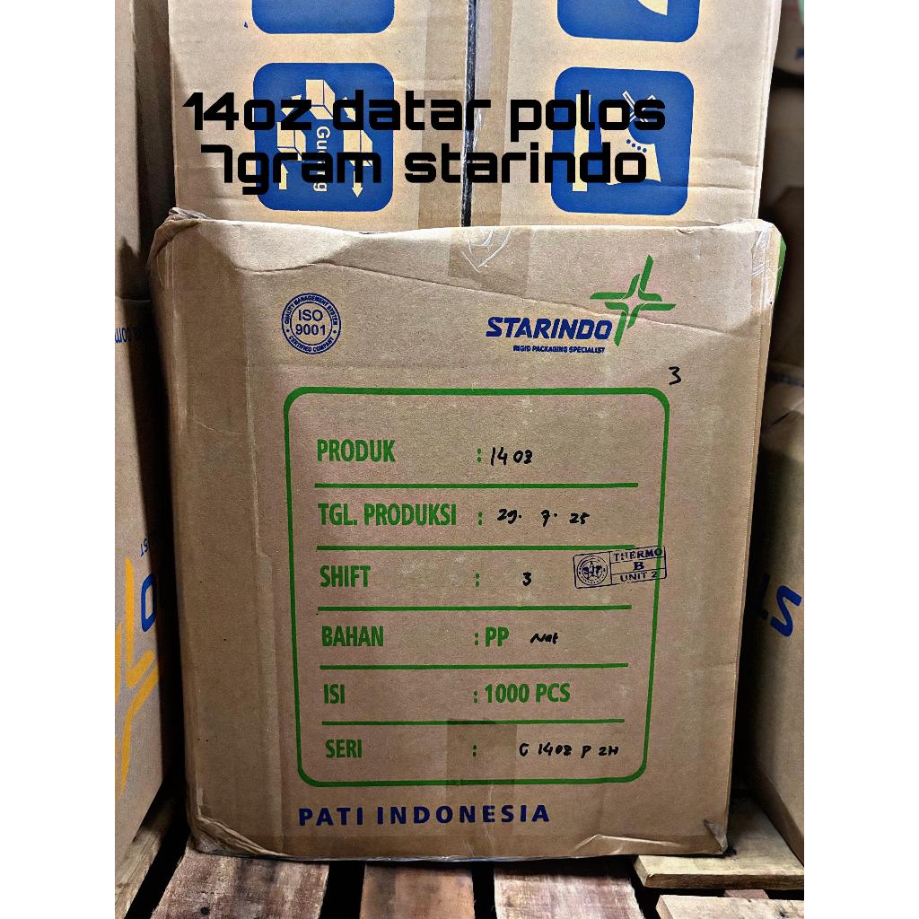 GELAS PLASTIK BENING/GELAS OZ/GELAS POP ICE/GELAS BUBBLE STARINDO UKURAN 12OZ 14OZ 16 OZ 7 GR 26oz 1