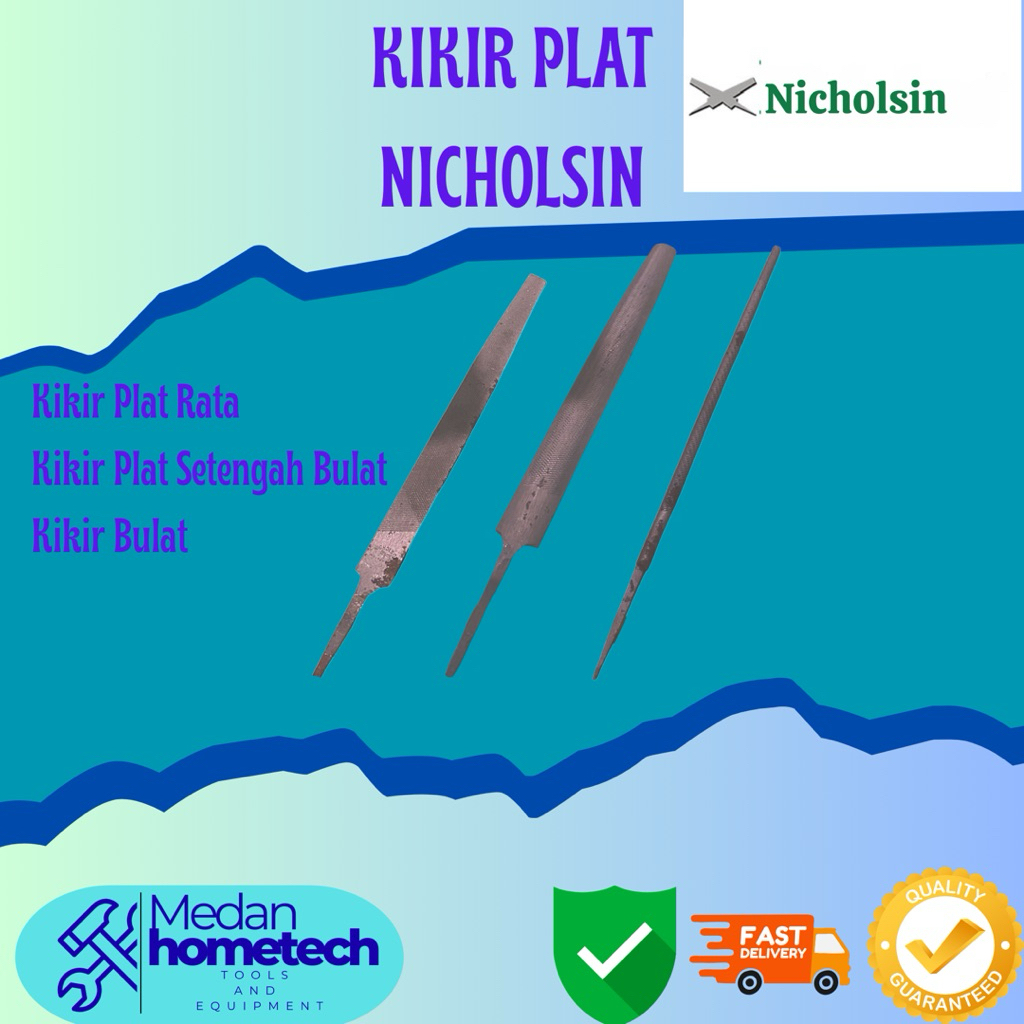 Kikir Besi Gepeng / Kikir Besi Bulat / Kikir besi setengah lingkaran / kikir besi 6 inch /