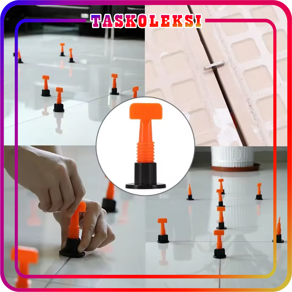 TK Alat Perata Pasang Keramik Kramik Granit Lantai Lengkap Spacer Tile Leveling Nat R1348