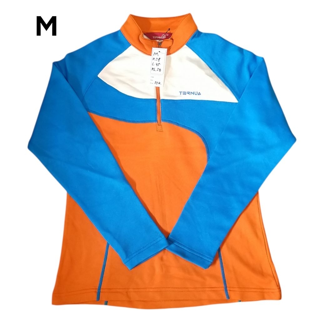 Ternua usize M baselayer outdoor second inner pollar tebal kaos gunung bekas baju half zip sweater
