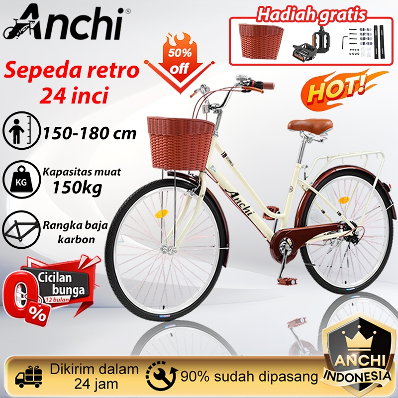 Anchi 【Lima tahun garansi】Sepeda Dewasa Ukuran 24/26/27,5 Inch basikal Sepeda kota Road bike bicycle