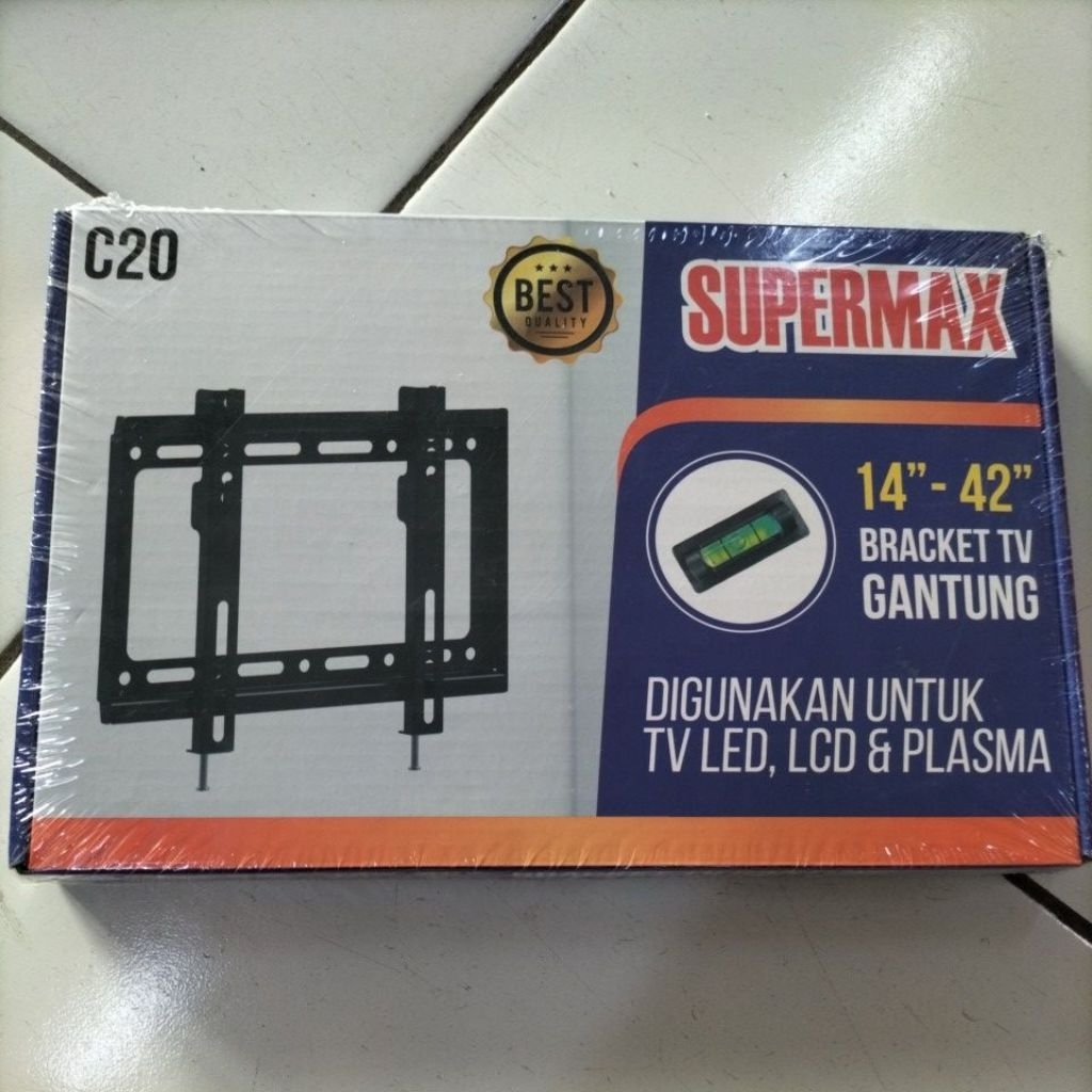 Bracket TV Supermax C20 | Bracket TV Gantung 14" - 42" inch untuk TV LED, LCD & Plasma