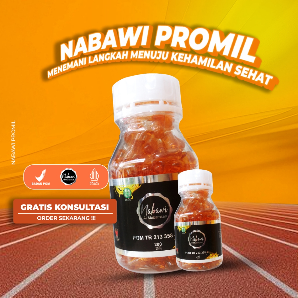 NABAWI PROMIL ( ISI 60 ) - HERBAL PROMIL AMPUH,OBAT HAMIL,HERBAL HAMIL AMAN,PROMIL SUAMI ISTRI
