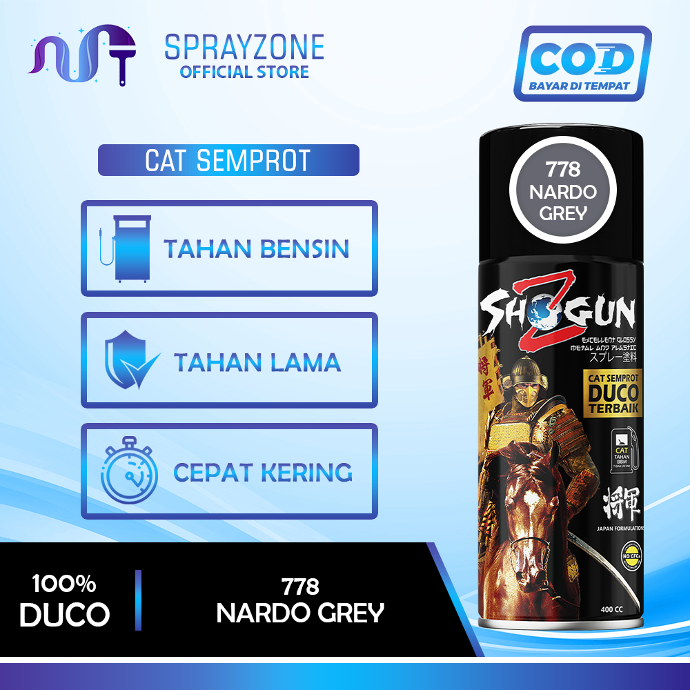 Cat Semprot Duco Pilok Pilox Pylox Audi Grey Mengkilap Shogun Z Nardo Grey 778 Glossy Tahan Bensin