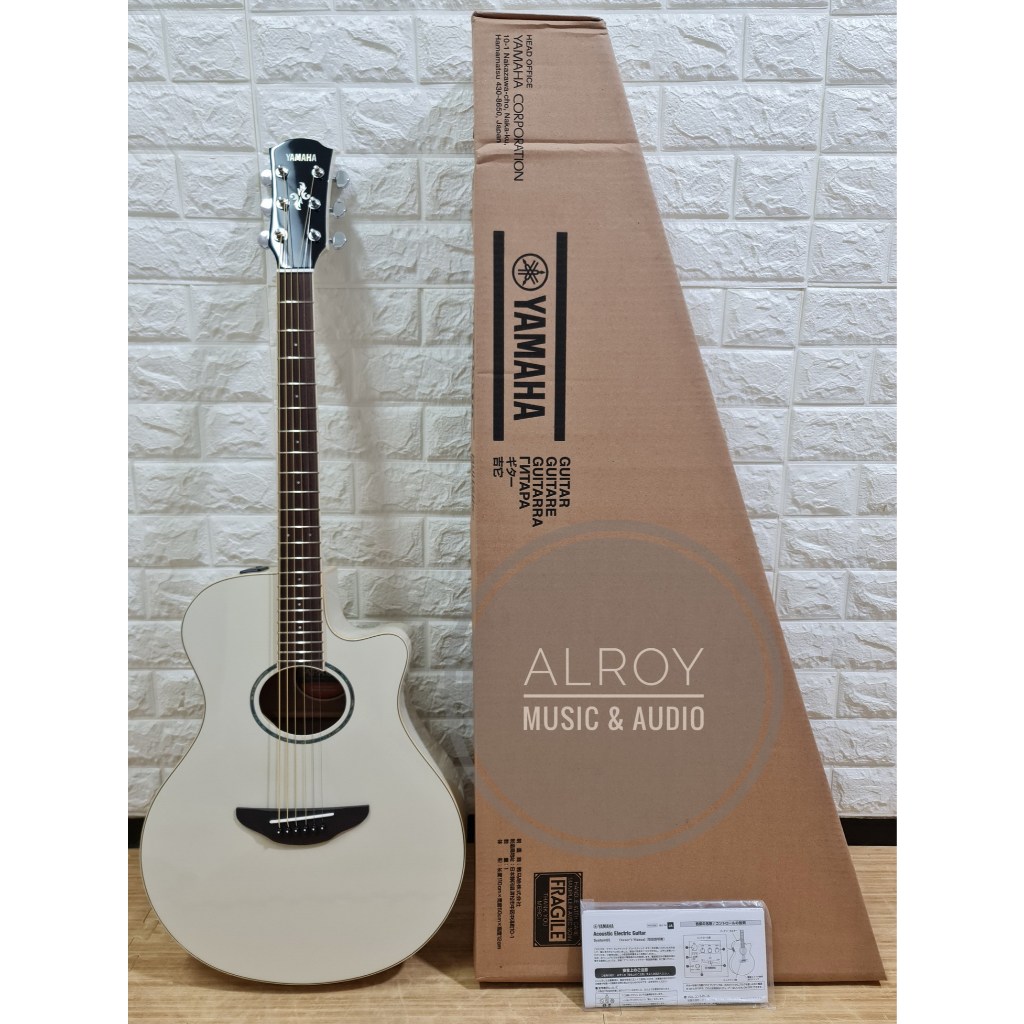 Gitar Acoustic Electric / Akustik Elektrik Yamaha APX600 / APX 600 VW Vintage White