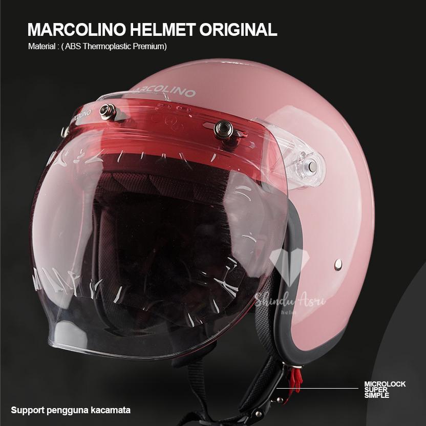 HELM MARCOLINO RETRO VISOR