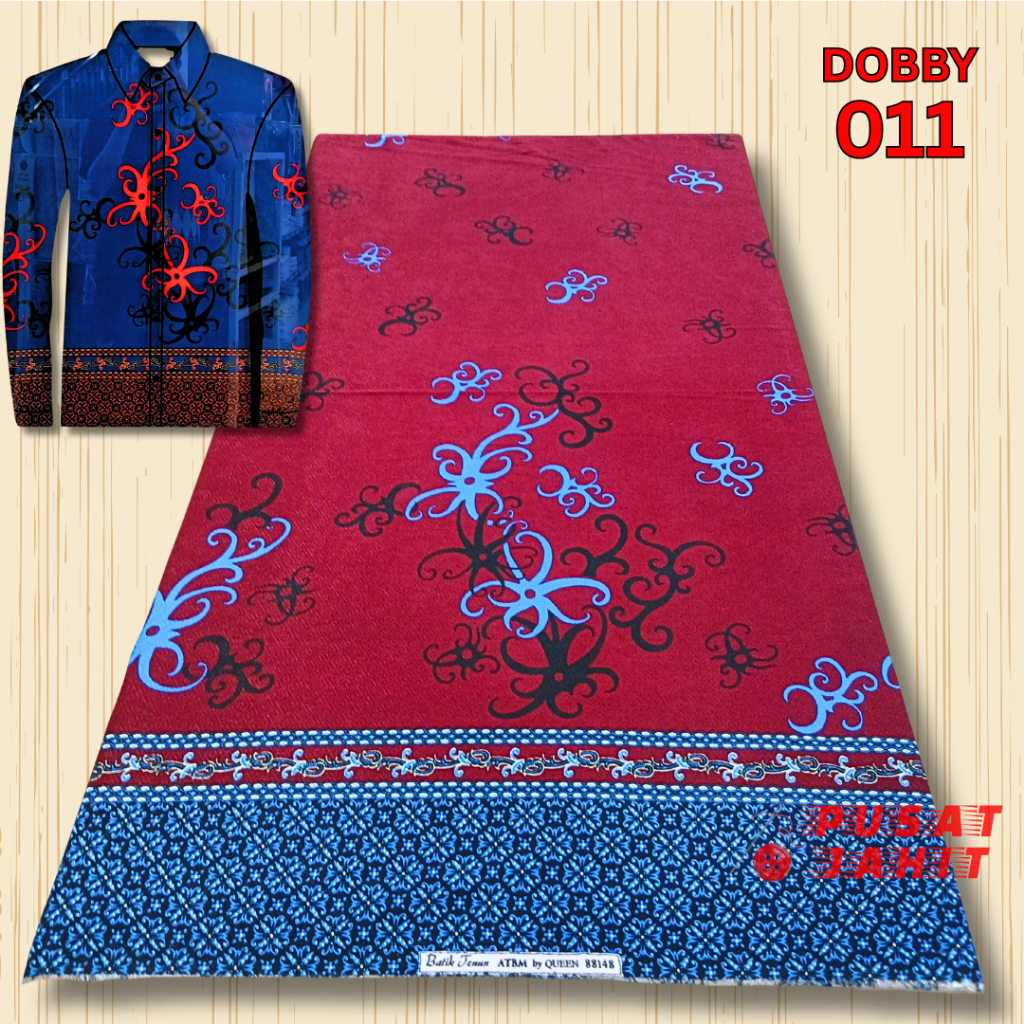 DOBBY 011 - Kain Batik Tenun Dobby Motif Khas Kalimantan Barat