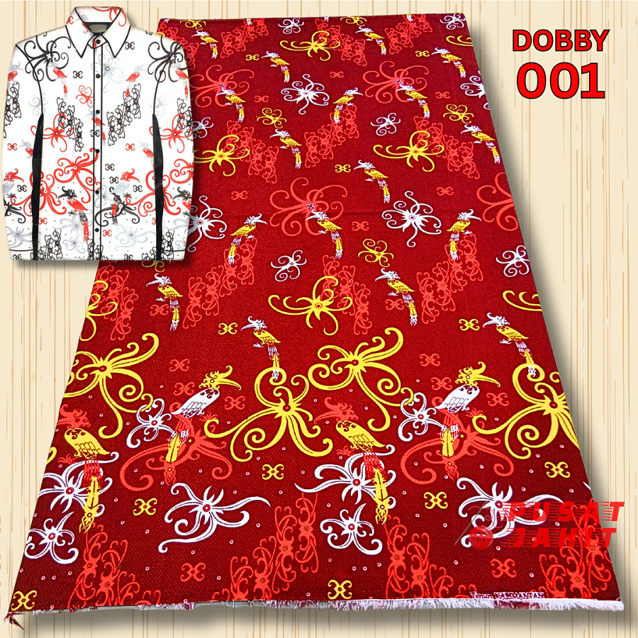 DOBBY 001 - Kain Batik Tenun Dobby Motif Khas Kalimantan Barat