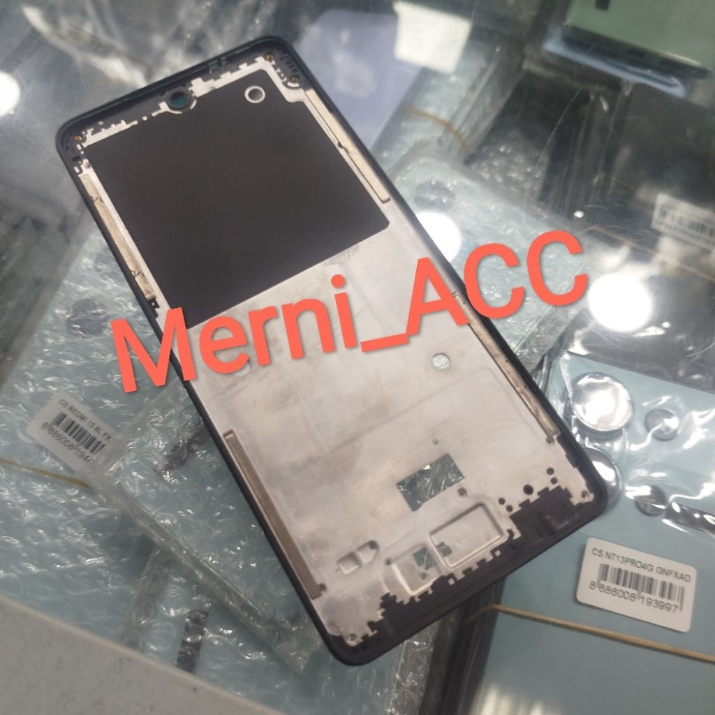 Frame tulang tengah Infinix Hot 40 Pro X6837 Tulang lcd tatakan mesin