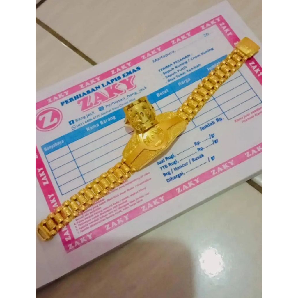 gelang CNL lapis emas 999