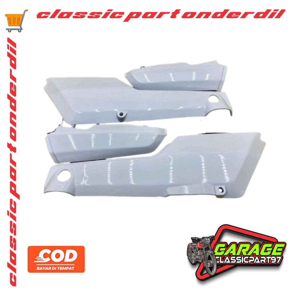 Cover Bodi Bok Aki Win Win 100 Warna Putih Polos Standart Original