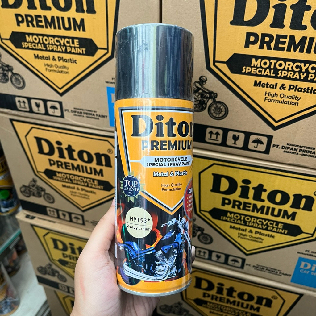 Diton Premium H 9153* Scoopy Cream (400cc) | Cat Semprot Pilox Diton Cat Motor Mobil Helm Murah