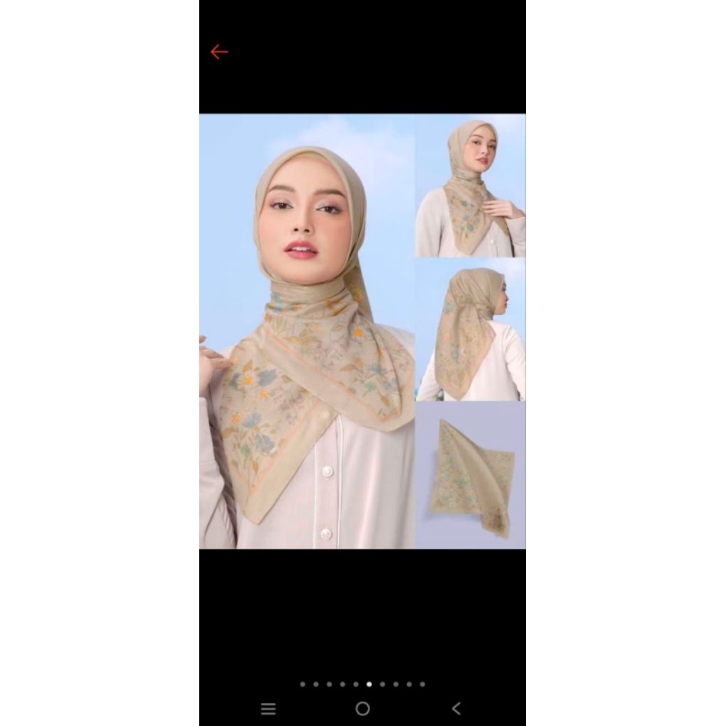Jilbab Mandjha Ivan Gunawan Claudie sand segi empat