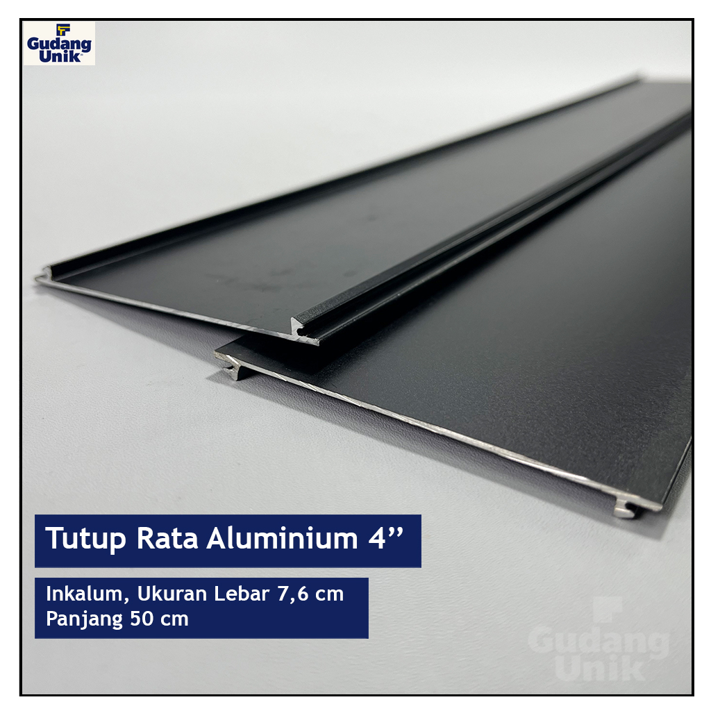 Tutup Rata Aluminium 4 inch / Aluminium Kusen Tutup Rata 4''
