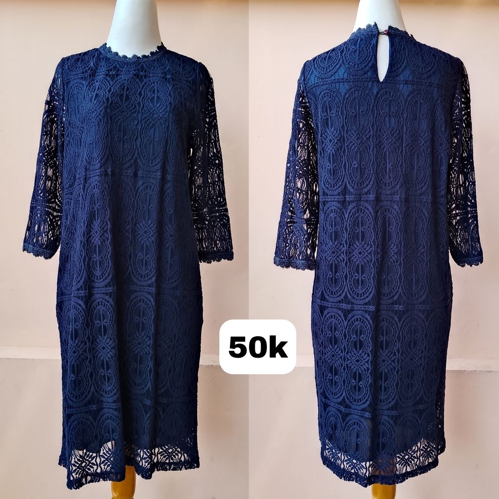 DRESS BRUKAT NAVY
