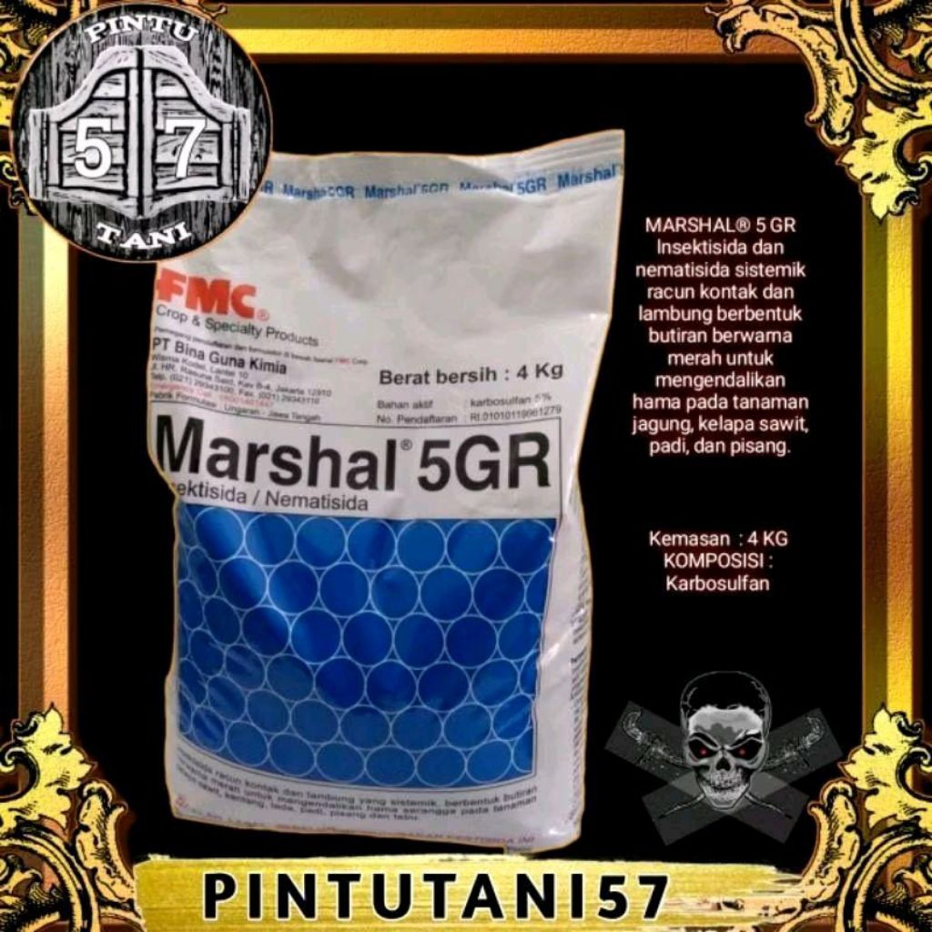 INSEKTISIDA MARSHAL 5GR KEMASAN 4KG