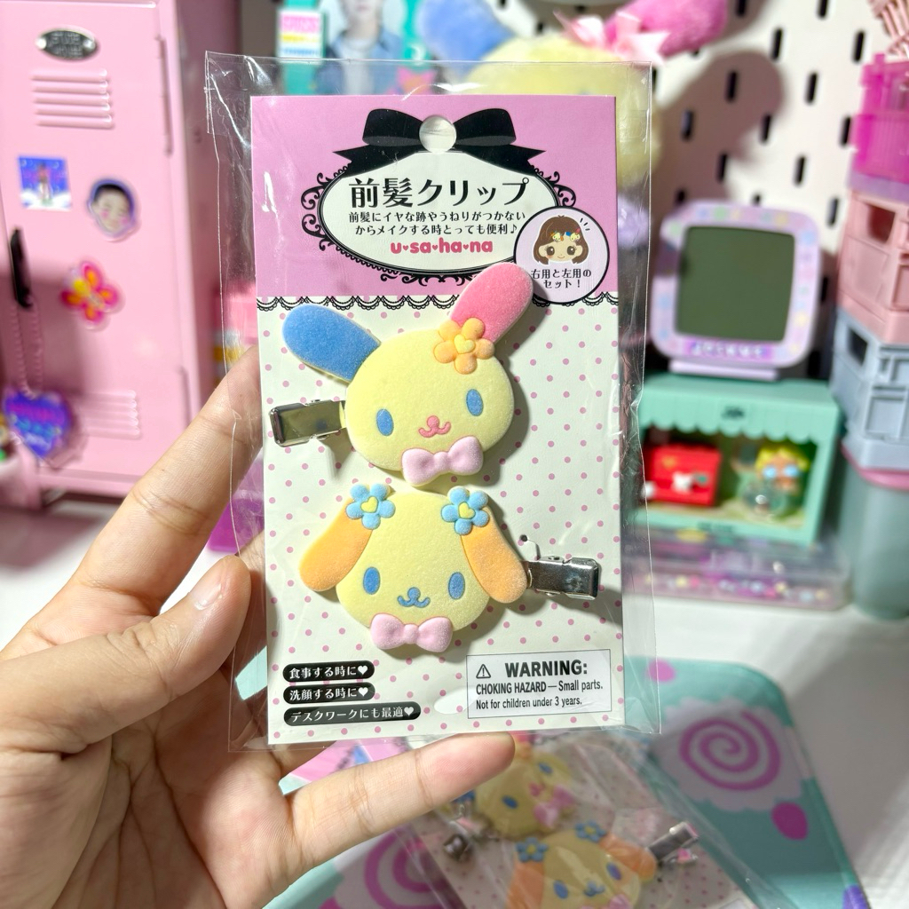 hair clip sanrio | usahana | sugar bunnies | kuromi | my melody | hello kitty | cinnamoroll