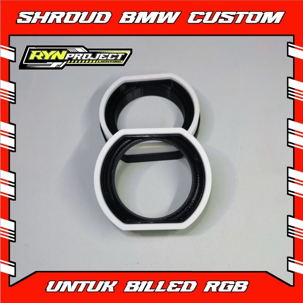 Shroud BMW Custom Billed 2,5 Inch Antik Bahan Kuat Tahan Panas