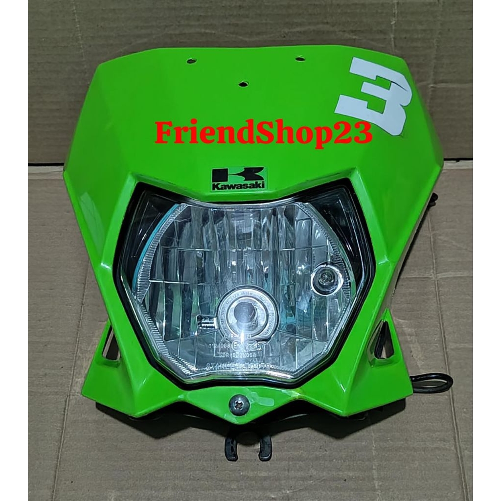 cover headlamp reflektor lampu depan kawasaki klx 150 BF set breket set spido speedometer original