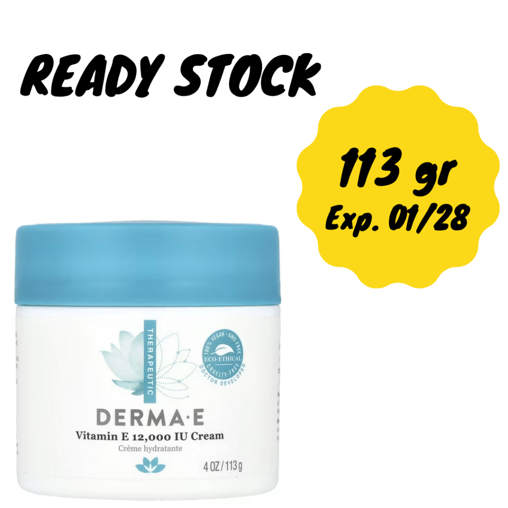 Krim Pelembab Wajah Derma E Vitamin E 12000 IU Face Moisturizer Cream 113 g