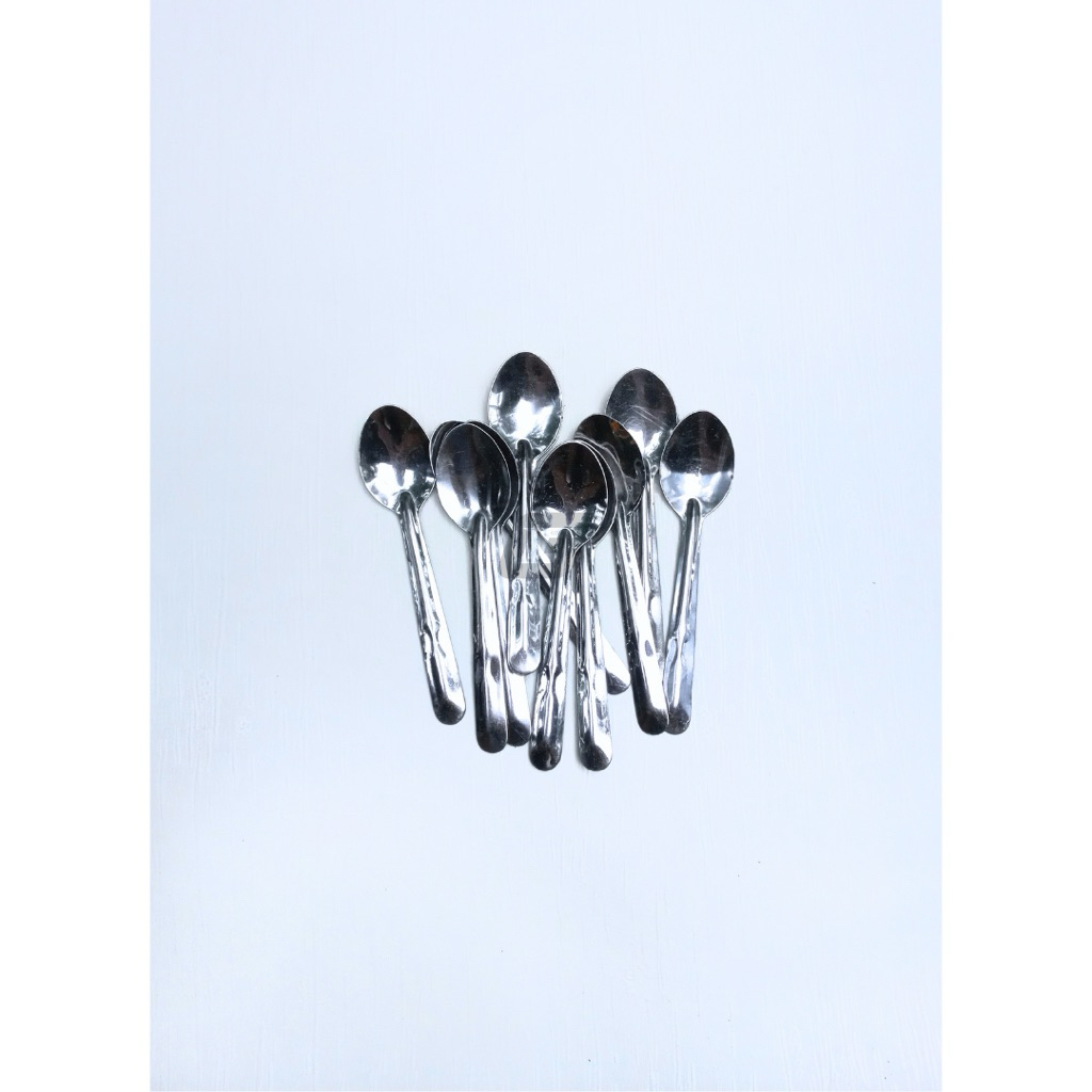 [1 Lusin] Sendok Kopi Kecil / Sendok Gagang Kecil Pendek Stainless