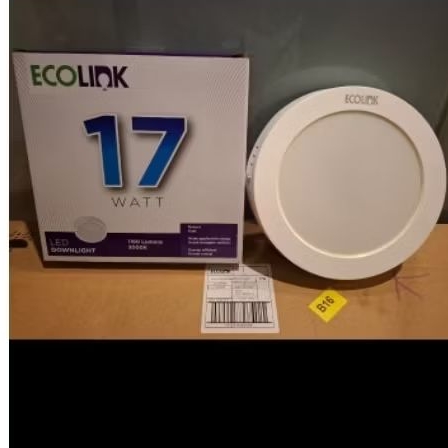 Ecolink lampu Downlight LED 17wat Outbow/LED panel Outbow 17wat tempel plafon bulat