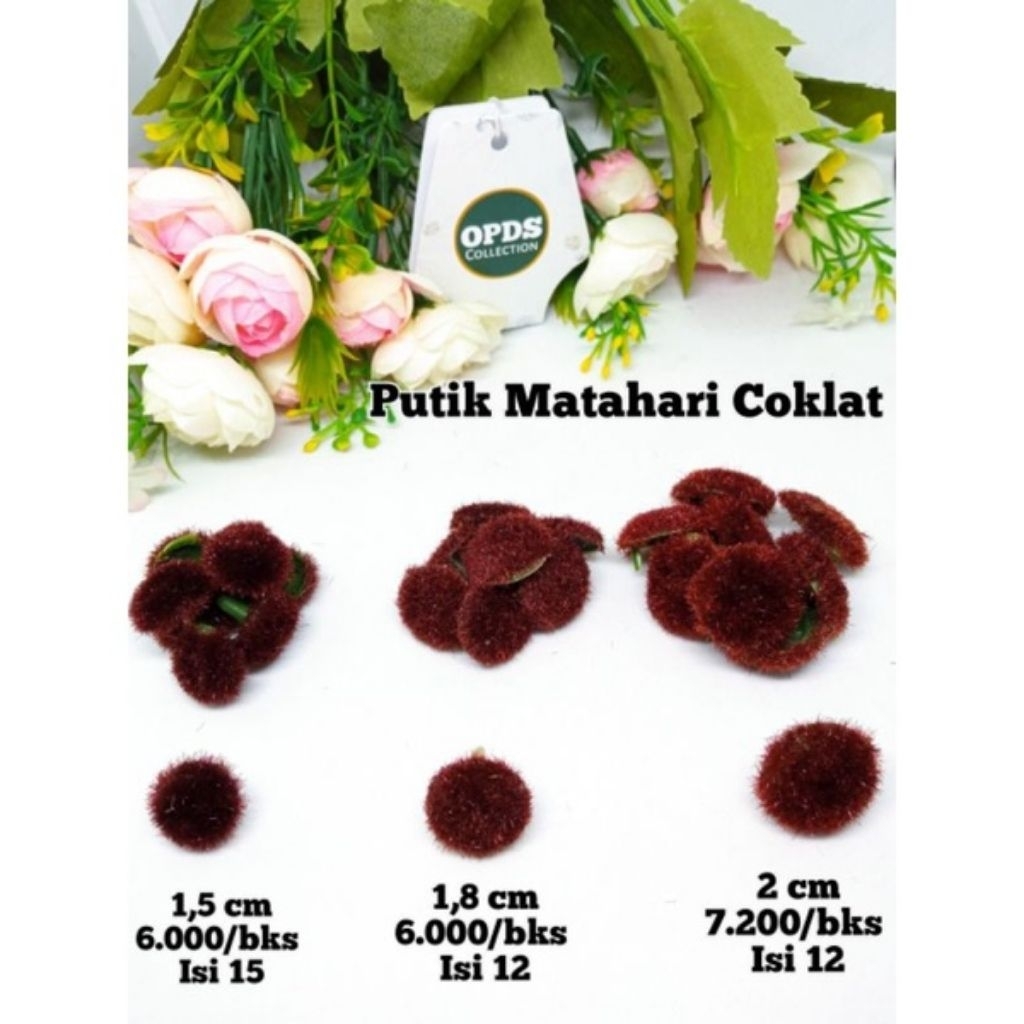 Putik Bunga Matahari Coklat-Putik Bunga plastik-Putik Bunga Imitasi-Putik Bunga Matahari