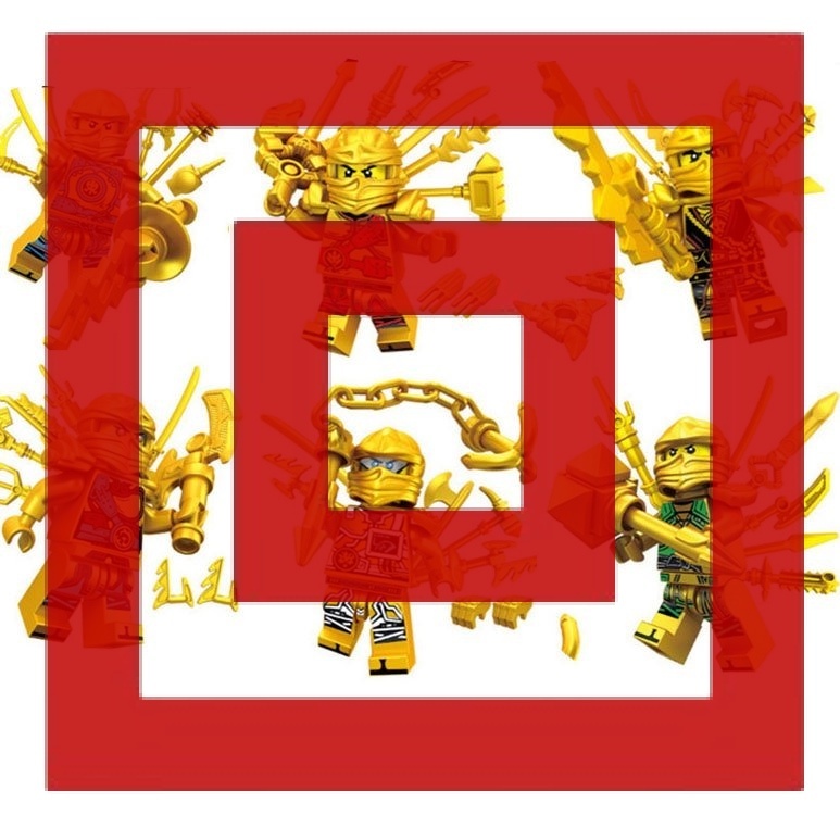 Ninjago Golden Gold Weapons Kai Zane Lloyd Jay Cole Nya Action Figure Mini