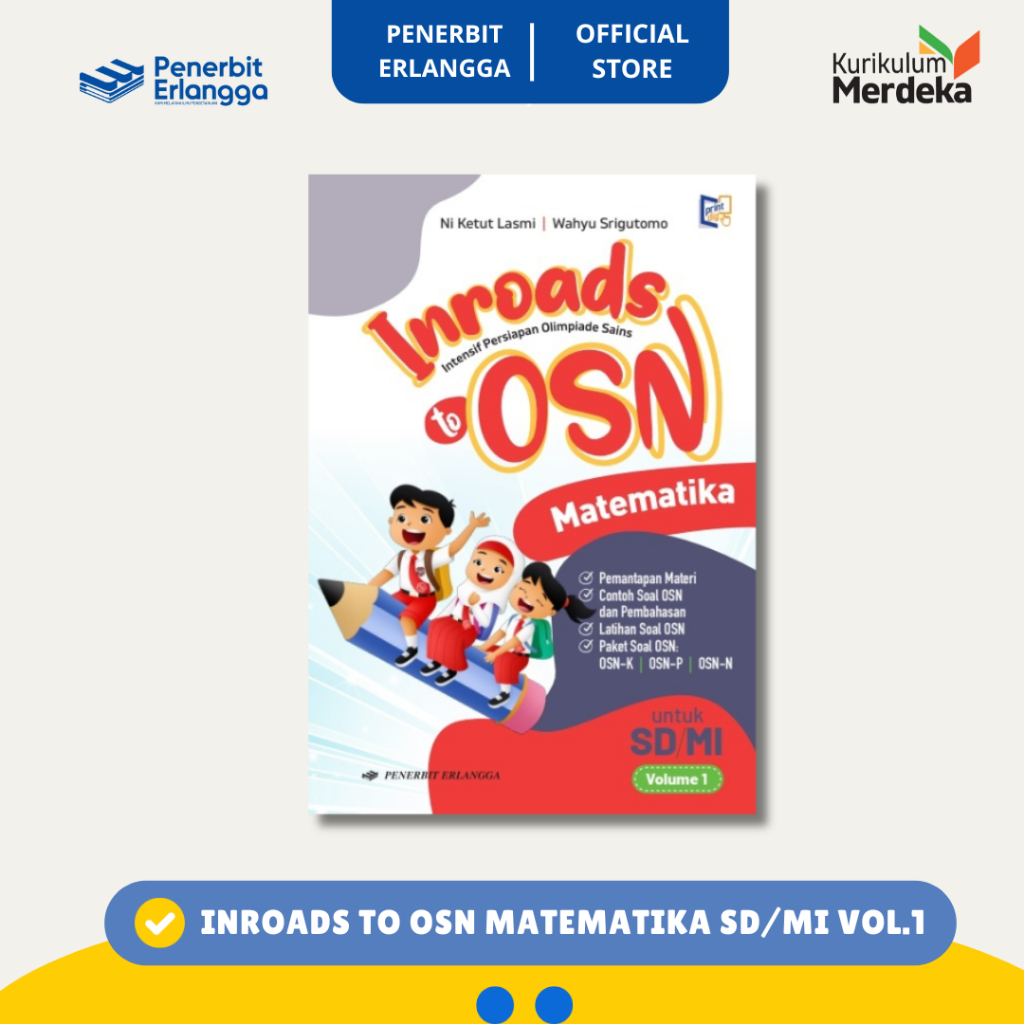 [Erlangga Official] Buku Olimpiade: Inroads to Osn Matematika Sd/Mi Volume 1