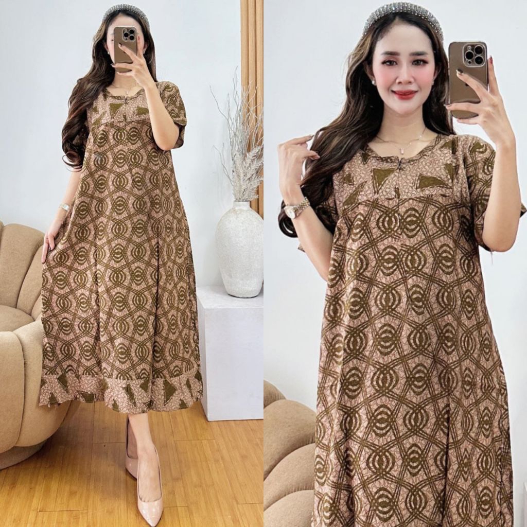 Daster Batik Remple Bahan rayon Daster Adem Daster Batik Daster Remple
