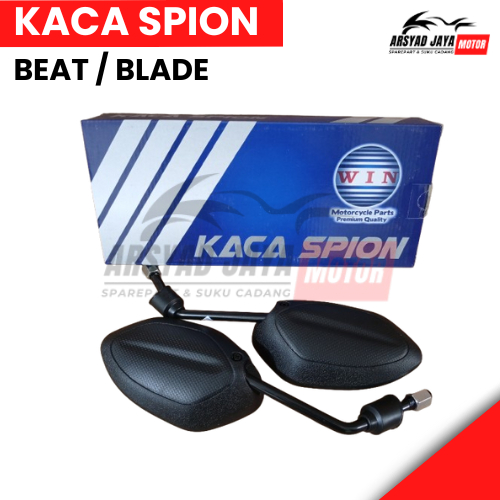 Kaca Spion Motor Beat, Motor Blade Merk WIN Original Warna hitam