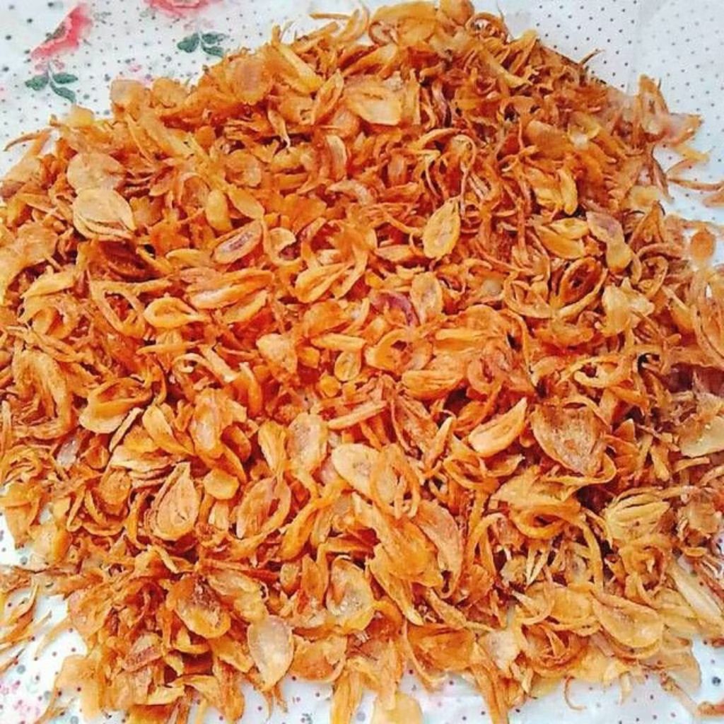 brambang goreng /bawang goreng per cup
berat kurleb 35 gram

