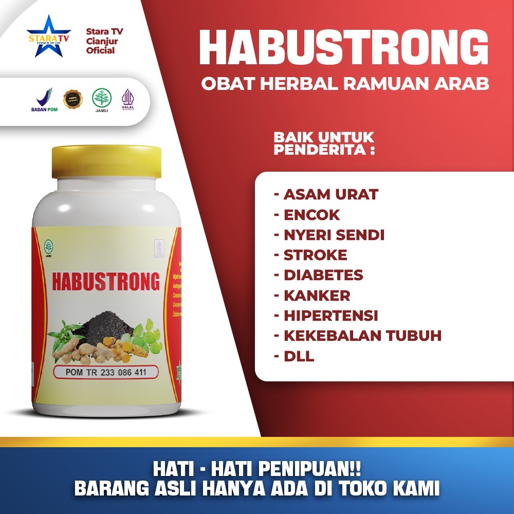 Habustrong Stara TV Cianjur | Obat Herbal Ramuan Arab Original Multikhasiat 200 Kapsul
