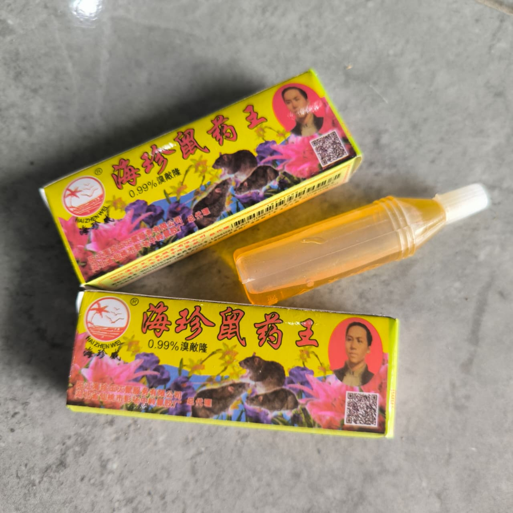 Racun Tikus Cair / Obat Pembasmi Tikus Rumah & Sawah Box Kuning
