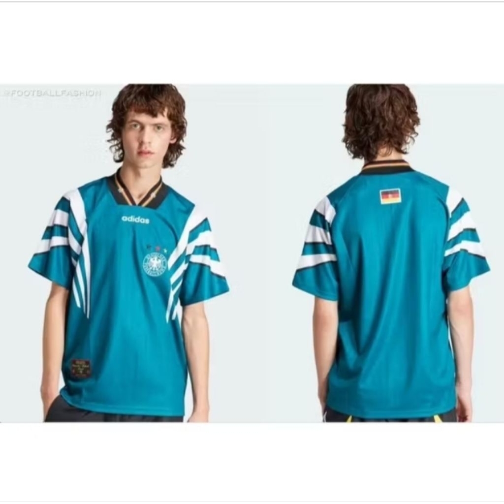 Jersey Retro Jerman 1996 Away Full Printing