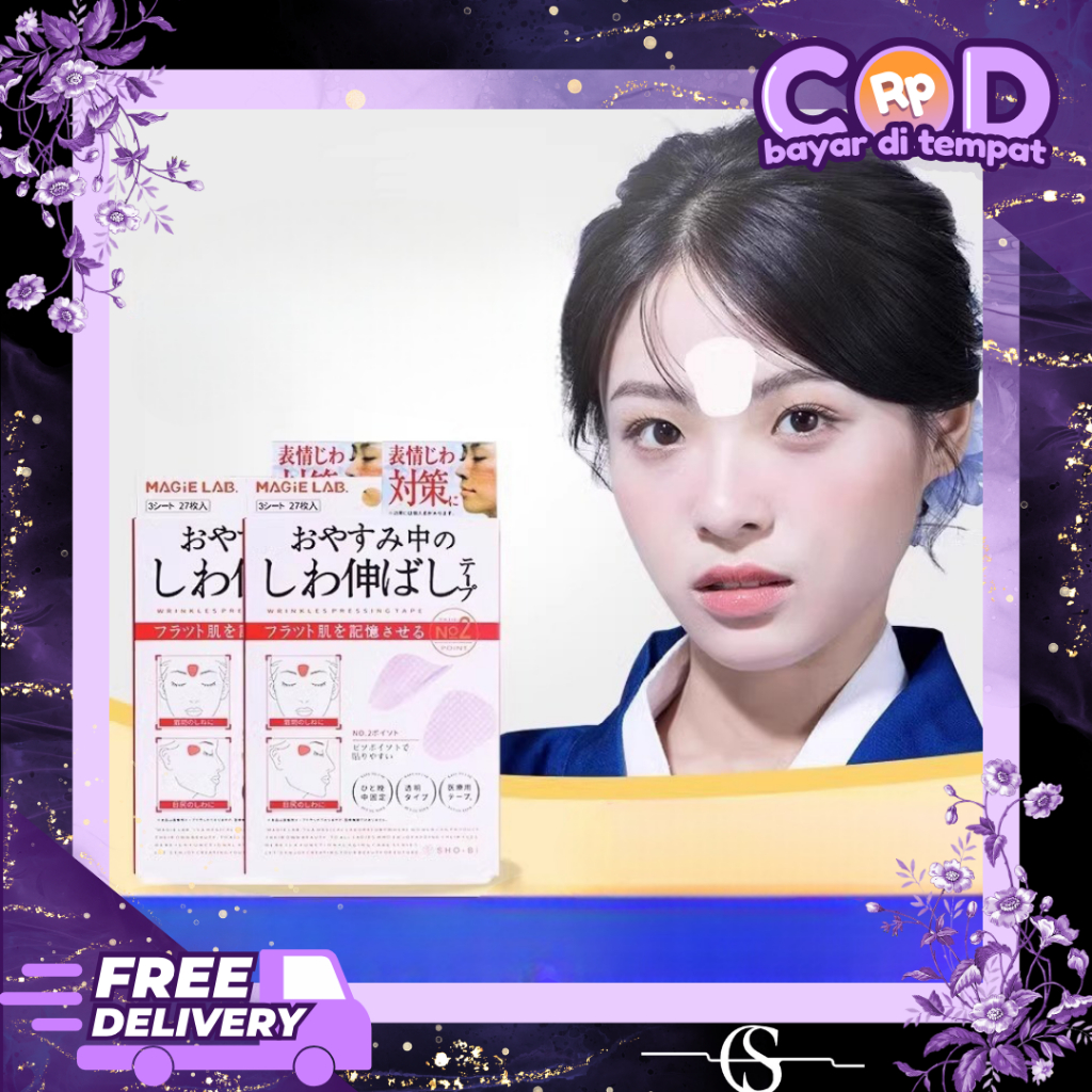 Stiker Pengencang Wajah Murah / Tape Facelift Bahan Silikon Praktis / Anti Kerut Patch Wajah