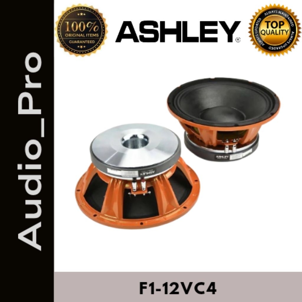 Speaker Komponen Ashley 12inch F1-12VC4 Original By Ashley
