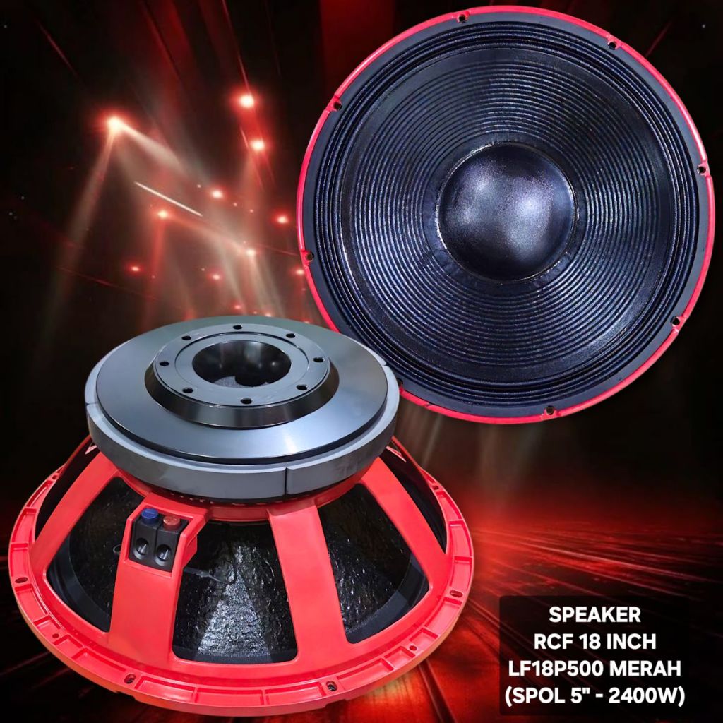 Speaker RCF 18 inch LF18P500 Merah / LF18 P500 / Spk RCF 18" LF 18P500 RED Made In Italy