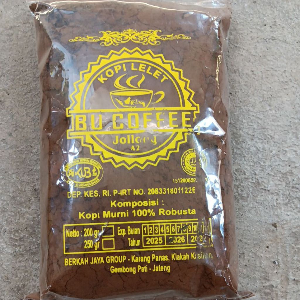 Kopi bubuk / Kopi lelet 200 gr khas jolong pati jawa tengah