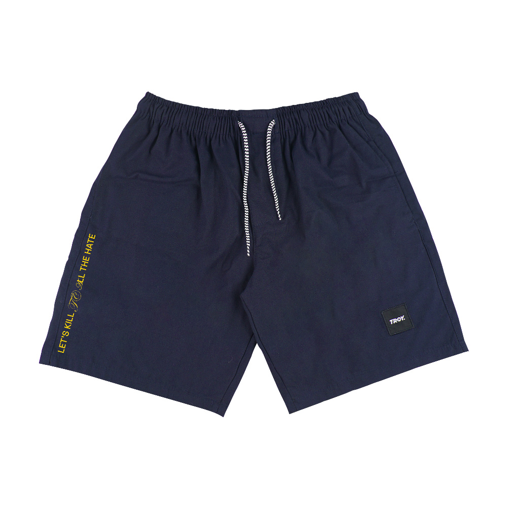 Troy Company Boardshort Navy Love Over Hate - Celana Pendek Biru Navy BBC 3324